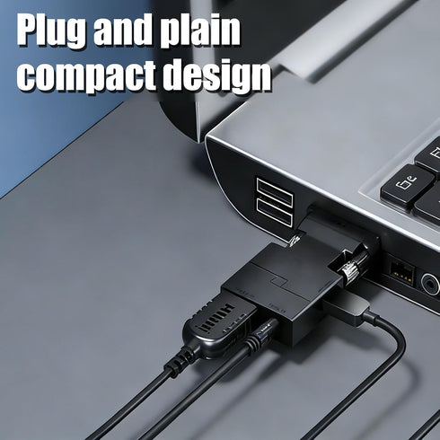 HSEUOPV HDMI to VGA Adapter Converter with Audio, Video Dongle adaptador Compatible with Laptop,ProjectorComputer