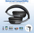rockpapa Share 1 Kids Headphones Wired with Microphone & Share Port, 85dB/94dB Volume Limited, Black/Grey