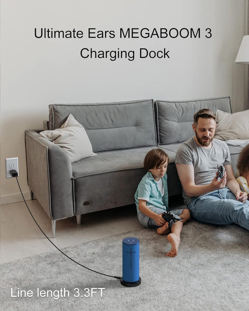 Charging Dock Compatible with Ultimate Ears Boom 3, MEGABOOM 3, Blast & MEGABLAST Portable Waterproof Bluetooth Speaker