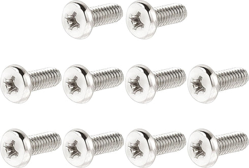 uxcell 10 Pieces M4 x 10mm TV Mount Screws, Stainless Steel, Silver Tone for Computer TV LCD Monitor