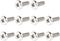 uxcell 10 Pieces M4 x 10mm TV Mount Screws, Stainless Steel, Silver Tone for Computer TV LCD Monitor