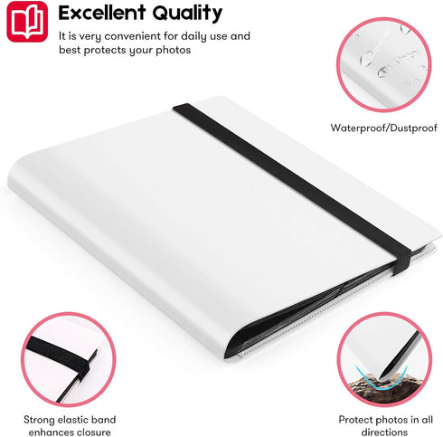 Ablus Mini Photo Album for Fujifilm Instax Mini Camera, Polaroid Snap, Z2300, SocialMatic & Zip Instant Cameras (160