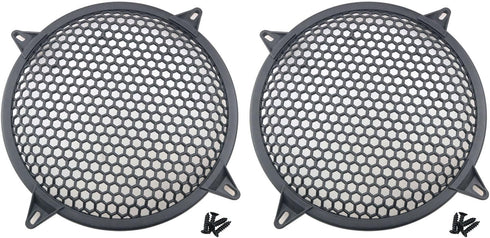 DGBRSM 2pcs 12 Inch Speaker Grille Cover ABS Mesh with Mounting Screws Plastic