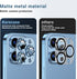 Korecase 2 Pack Metal Tempered Glass Camera Lens Protector for iPhone 13 Pro Max/Pro - Black, Strong Stickiness.