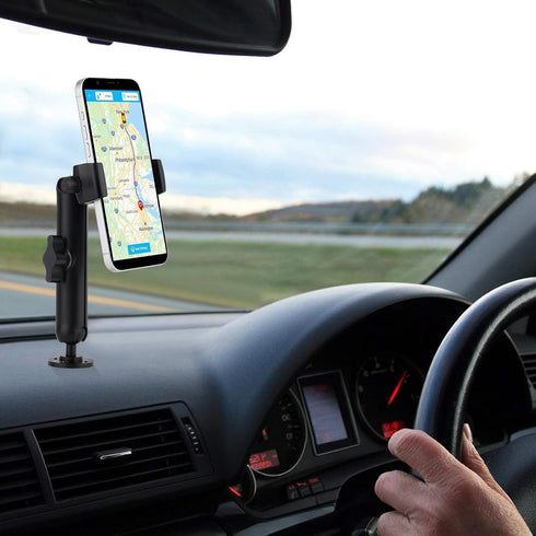 Wall Mount Phone Holder for Truck/Car/Boat/Desk, Compatible with 3.5~7.5 inch iPhone/Nexus/HTC/LG/Huawei, 360°