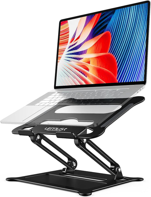 Urmust Laptop Notebook Stand Holder Adjustable Laptop Stand Portable Computer Riser Compatible with