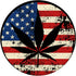 Vintage Marijuana American Pot Leaf Flag Distressed USA Weed - PopSockets Swappable PopGrip