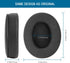 GVOEARS Cooling Gel Earpads for Sennheiser HD280, HD280 Pro, HD281, HMD280, HMD281 Headsets, Soft Memory Foam, Black