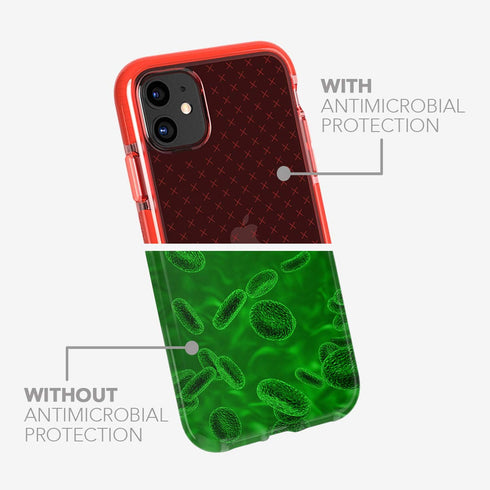 tech21 Evo Check Phone Case for Apple iPhone 11, 12 ft. Drop Protection, Coral