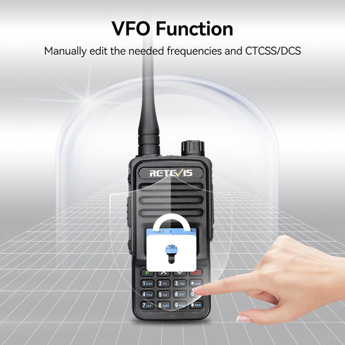 Retevis RT85 Ham Radios Long Range, Rechargeable Walkie Talkies, Dual Band Radio for Family Survival Gear