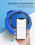 Kunodi Bluetooth Shower Speaker, IPX7 Waterproof, Dynamic Lights, Crisp Clear Sound, True Wireless Stereo, Portable