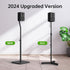 USX MOUNT Universal Speaker Stands, Height Adjustable 30.0" to 39.1" for Satellite & Small Bookshelf Speakers, 1 Pair