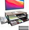 Desk Organizers and Accessories Monitor Riser, Monitor Stand with Drawer (2-Tier Drawers)