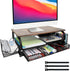 Desk Organizers and Accessories Monitor Riser, Monitor Stand with Drawer (2-Tier Drawers)