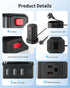SMALLRT 6.5 12 4 (1 6.5 Power Strip Surge Protector, Ft Extension Cord with AC Multiple Outlets USB USB C), Power Tower