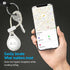 Pelican Protector AirTag Holder - Rugged Keychain with Strap Loop for Apple AirTag, Clear
