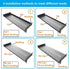 JINGCHENGMEI 1U 6"(152mm) 19-Inch Cabinet(1U6V) Disassembled Vented Cantilever Server Rack Mount Shelf Depth