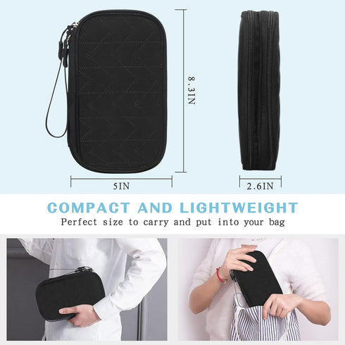 FYY Electronic Organizer Travel Cable Organizer Bag Pouch for Electronic Accessories, Portable Waterproof Storage Bag