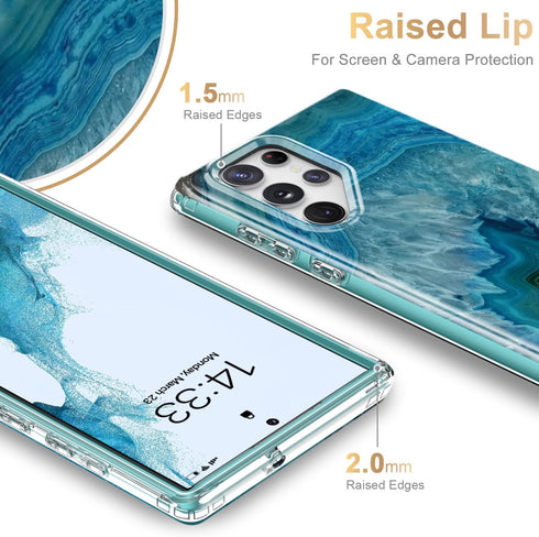 Esdot Rugged Case for Samsung Galaxy S22 Ultra, Military Grade Drop Protection with Fashion Designs