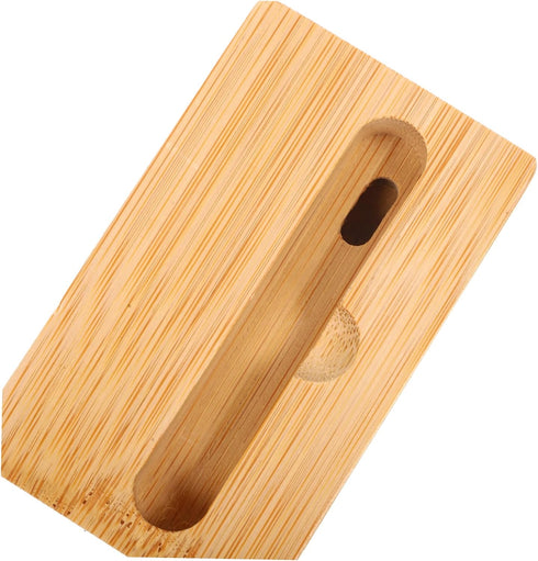 NUOBESTY Universal Phone Sound Amplifier - Wooden Bamboo Mobile Phone Holder with Loudspeaker Dock