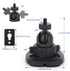 2 Pack Speaker Wall Mount Holder for 1/4"-20 Threaded Keyhole, 360 Rotation Adjustment, Aluminum Alloy Mount, Black