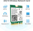 Wi-Fi 6E AX210 NGW Wireless Card with Bluetooth 5.3, Tri-Band 5400Mbps Network Adapter for Laptop, Supports Windows