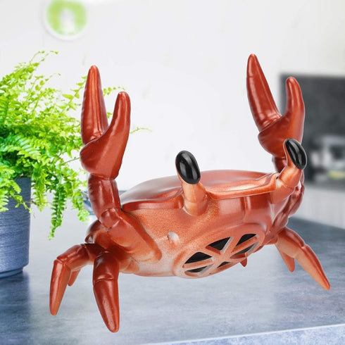 GOWENIC 2 in 1 Portable Speaker, Crab Shape Bracket, 360 Degree Surround Sound Speaker for Desktop (Red)