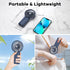 Portable Fan, 4-Speed Adjustable Battery-Operated Fan, USB Rechargeable Desk Fan, Handheld Fan for Travel, Deep Blue