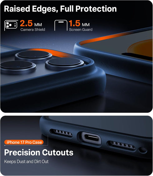 TORRAS 17 17 for iPhone Pro Case, Beyond Military-Grade Protection, Camera Control Button, DIY Buttons, Translucent