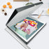 Lineco 16x20 Gray Archival Folio Storage Box - Metal Edge Clamshell Lid for Organizing Photos, Documents, Crafts