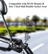 BRCOVAN Aluminum Alloy Mount Base with 1'' TPU Ball Compatible with RAM Mounts B Size 1 Inch Ball Double Socket Arm