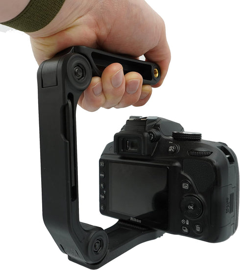 GENS Handheld Camera Stabilizer Grip - Universal U-Shaped Handle for DSLR, Mirrorless, Video Cameras