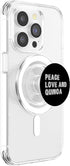 Quinoa Gifts Peace Love and Quinoa PopSockets PopGrip for MagSafe