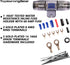 TOPSTRONGGEAR Complete Amp Kit, 8 Gauge True 8 AWG Amplifier Subwoofer Installation Wiring Cables