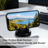 Brvlsoc 360 Rotatable Car Phone Mount with Three-Point Dashboard Support Washable Adhesive Holder for Smartphones & GPS
