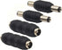 5.5mm x 2.1mm DC Power Adapter, (2 Pairs) Female to Female Coupler, Male to Male Coupler for LED/CCTV Camera