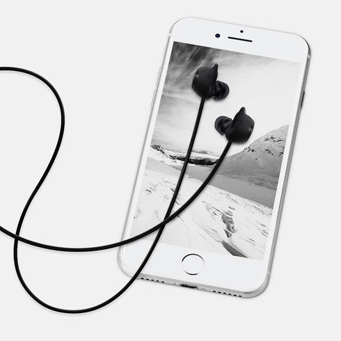 kwmobile Straps Compatible with Samsung Galaxy Buds/Buds Plus - 2X Silicone Holder for Wireless Earphones in Black/Red