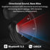TOZO OpenEgo True Wireless Open Ear Headphone, Black, 5.3 Bluetooth Sport Earbuds with 80H Playback