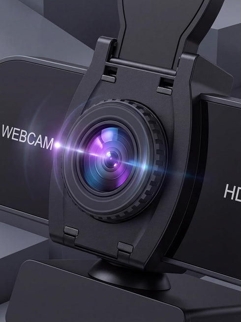 TOYAYAYO 1080P (1080p) HD Webcam with Microphone, Noise Cancellation, Privacy Cover, Wide-Angle Lens, Auto Light