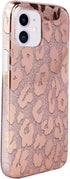 J.west Case for iPhone 12/12 Pro 6.1-inch, Luxury Bling Glitter Leopard Print Design, Soft Metallic TPU Cover for Women