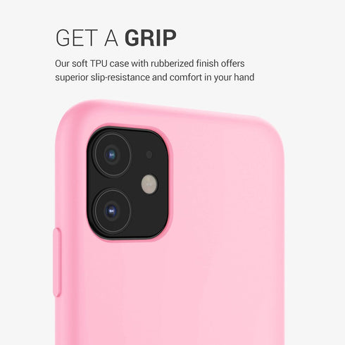 kwmobile Light Pink TPU Silicone Case for Apple iPhone 11 - Soft Finish Phone Cover