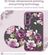 Samsung A15 5G Case with Tempered Glass Screen Protector, Purple Slim Soft TPU & Hard PC Military Grade Protective