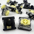 GATERON KS-33 Low Profile Banana Keyboard Switches, Tactile 3-Pin RGB LED Pre-Lubed for MX Mechanical (Banana 72PCS)