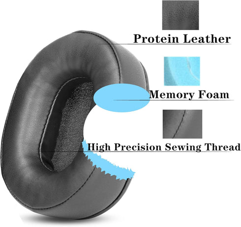 1 Pair Ear Pads Cushion Pillow Compatible with Pioneer SE-MS7BT MS9BN MS5T Headsets Replacement Earmuffs