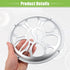 ACROPIX Universal 8" Car Speaker Grills Cover, Round 8 Inch Audio Speaker Subwoofer Guard Protector Case, Silver Tone