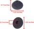 ECS Replacement Cone Shape Ear Cushions for E62 Transcription Headsets and Olympus E61, 3 Pairs Included