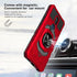 Cricket Icon 3, Splendor, AT&T Motivate 2 Case - Shockproof Protective Phone Case with Ring Stand - RS7 Red