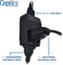 Ceptics UK Travel Adapter Plug with Dual USB, 2 Inputs - Perfect for Traveling to England, Hong Kong, UAE, Dubai (Type