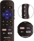 ULTRA PARTS Replacement Remote Control Compatible with All Philips Roku TV Smart TVsOnly Works with Philips Roku TV