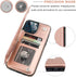 ONETOP Compatible with iPhone 13 Pro Max Wallet Case, PU Leather Kickstand Card Holder, Magnetic Shockproof Cover